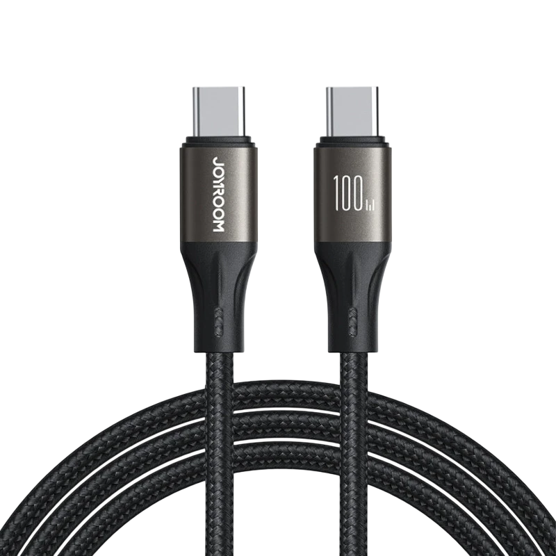 Joyroom Cable Light‑Speed Series 100 W USB‑C a USB‑C 1,2 m (Negro)